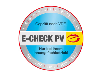 E-Check PV Junge Elektrotechnik Bergisch Gladbach